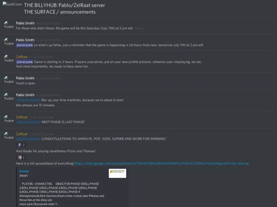New JerZ/THE BILLYHUB_ Pablo_ZelRaat server - THE SURFACE - announcements [729020753458102323] screenshot
